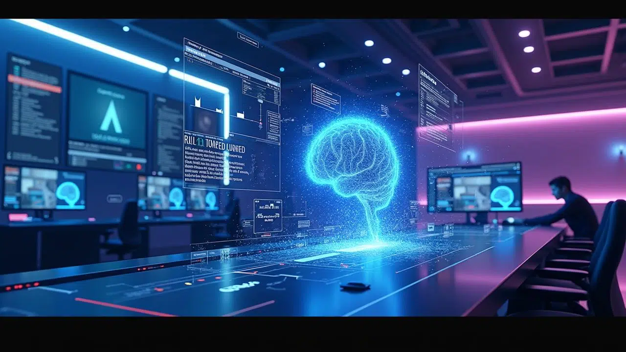 AI Video Creation Futuristic Interface