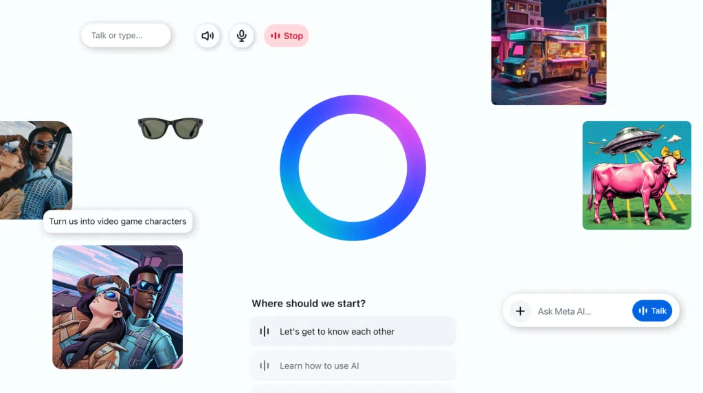 Meta AI App: O Novo Aplicativo de IA da Meta Chega em 2025 para Desafiar o ChatGPT 4 Interface do novo Meta AI app mostrando uma conversa de exemplo em um smartphone.