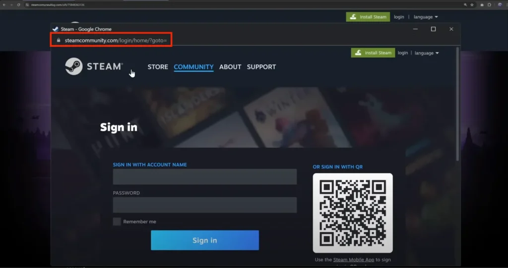 Safari expõe usuários a ataques BitM em fullscreen 3 Exemplo de um ataque BitM direcionado a contas Steam no Safari