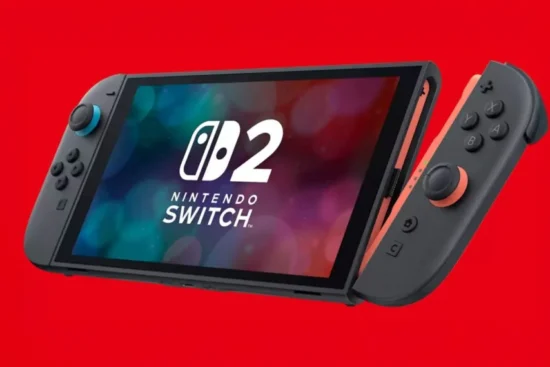 Console Nintendo Switch 2 com destaque para sua previsão de vendas e lançamento em 2025.