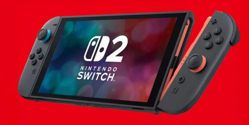 Console Nintendo Switch 2 com destaque para sua previsão de vendas e lançamento em 2025.