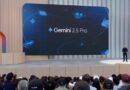 Painel do Google Gemini mostrando resultados de desempenho após Deep Think, ilustrando avanços na IA. Gemini, Google I/O e Deep Think são destacados.