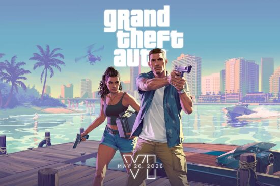 Cena do segundo trailer de GTA VI destacando os protagonistas Jason e Lucia em Leonida.