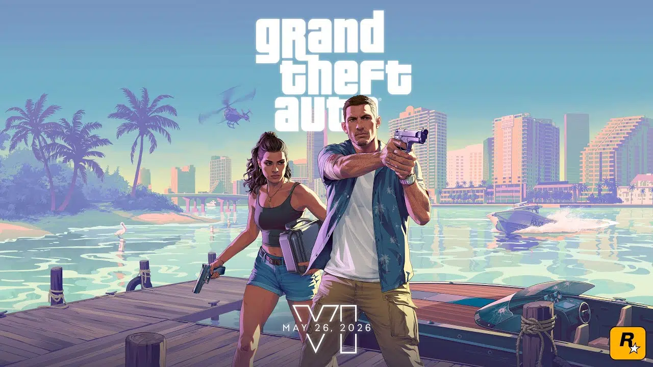 GTA VI Segundo Trailer: Detalhes da História Bonnie & Clyde e Lançamento em Maio de 2026 Revelados 18 Cena do segundo trailer de GTA VI destacando os protagonistas Jason e Lucia em Leonida.