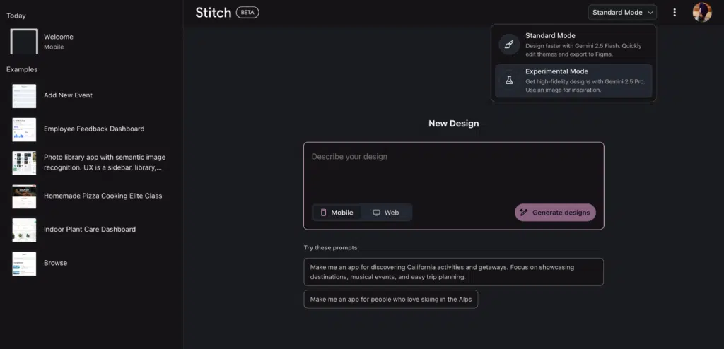 google-stitch-1024x494 Google lança Stitch, IA para design de apps, na Google I/O 2025