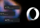 Navegador Opera Neon com AI agents mostrando fluxos de trabalho automatizados e criação de conteúdos digitais