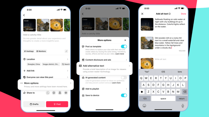 Interface do TikTok AI Alive exibindo opções de IA para transformar foto em vídeo.