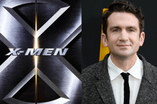 Montagem com Jake Schreier e o logo dos X-Men, simbolizando sua possível direção no novo filme do MCU.