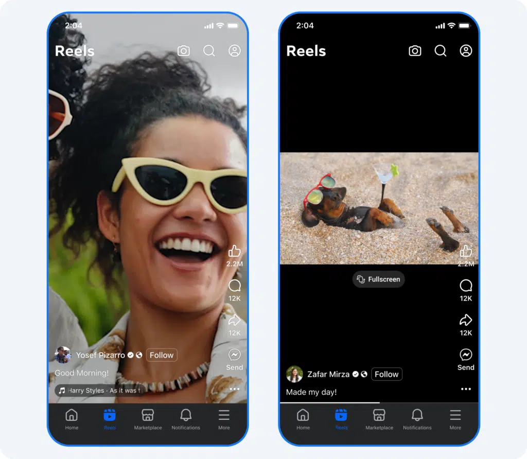 Facebook unifica vídeos em Reels; veja mudanças 3 Unificação da produção de vídeo no cabeçalho do Facebook
