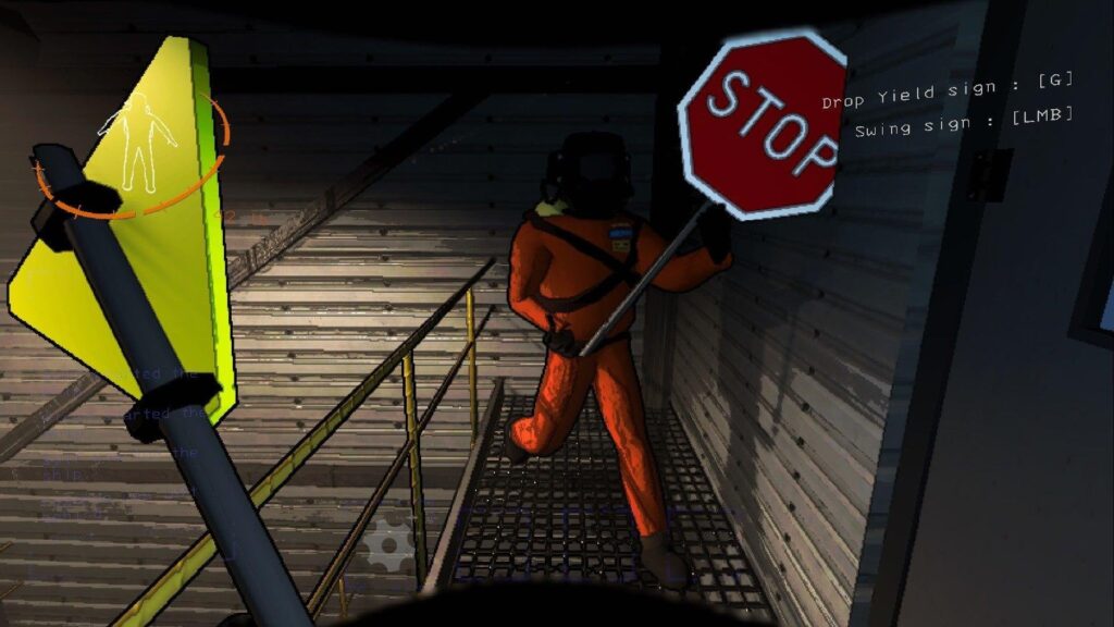 5 jogos de terror para jogar com amigos na sexta-feira 13 8 Cena de Lethal Company: jogadores exploram estrutura escura e ameaçadora, prontos para fugir de perigos escondidos no jogo de terror para PC.