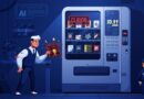 Funcionário observa vending machine administrada pela IA Claude