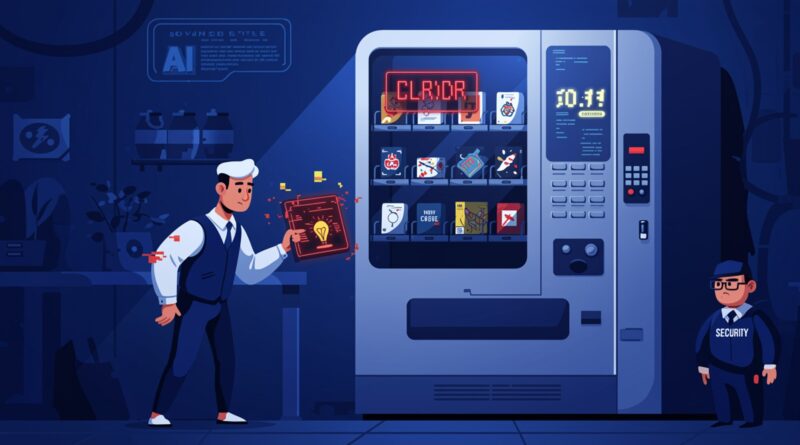 Funcionário observa vending machine administrada pela IA Claude