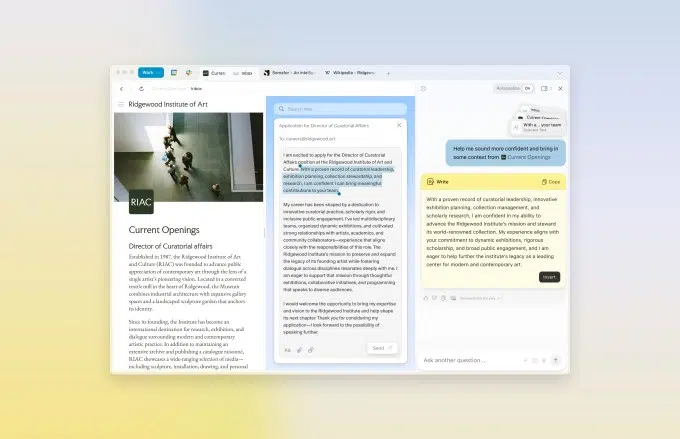 Navegador Dia: browser com IA da The Browser Company chega em beta 5 Demonstração da funcionalidade Write Skill automatizando tarefas de escrita no navegador Dia, tornando o browser mais prático para produtividade.
