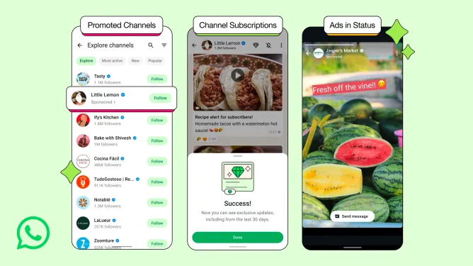 WhatsApp começa a exibir anúncios no Status 3 Demonstração de anúncios que podem ser inclusos no status no whatsapp
