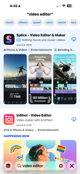 App Store lança tags gerados por IA no beta do iOS 26 3 Tela da App Store com tags de IA na beta do iOS 26; tags destacam categorias e funcionalidades do app automaticamente.