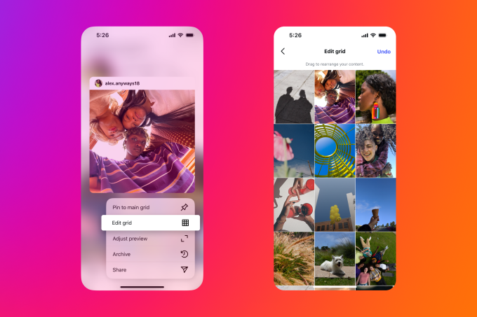 Instagram permitirá reorganizar grid do perfil nesta atualização 4 Exemplo prático do recurso de reorganização do grid no Instagram, interface visual