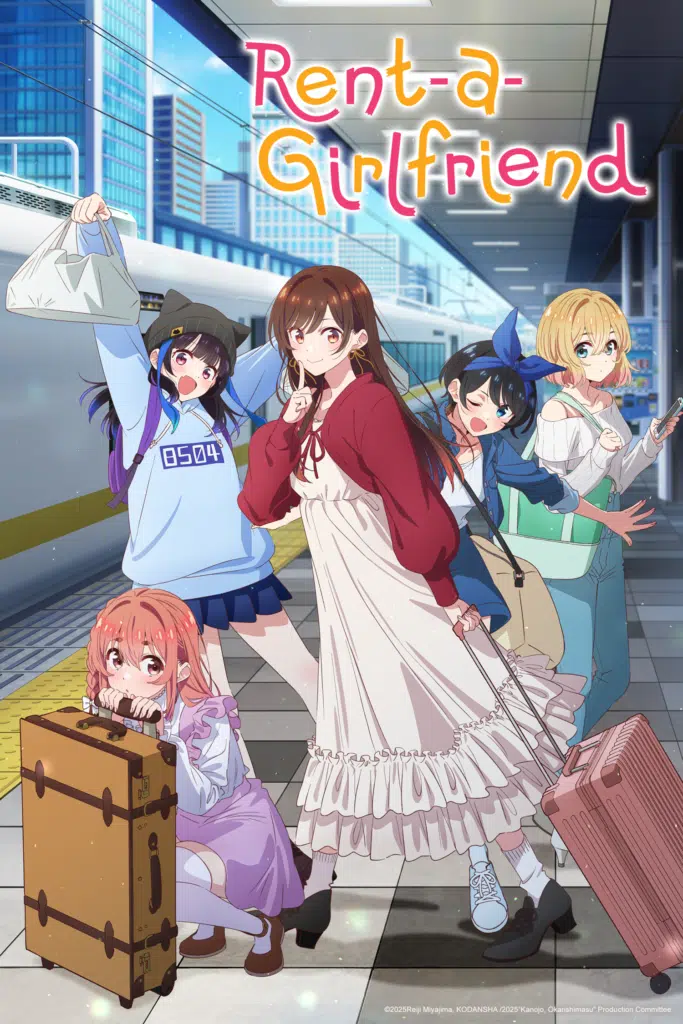 Animes de Verão de 2025: 16 sequência imperdíveis para ver 29 Animes de Verão de 2025: Rent a Girlfriend 4 (Kanojo, Okarishimasu ) poster visual