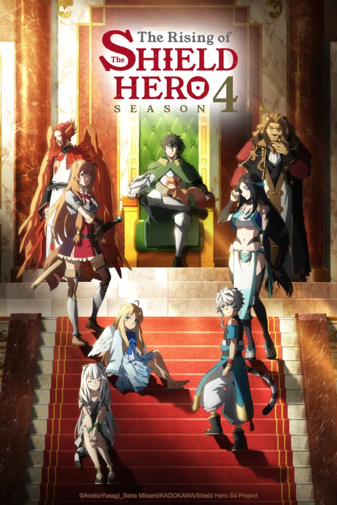 Animes de Verão de 2025: 16 sequência imperdíveis para ver 24 Animes de Verão de 2025: The Rising of the Shield Hero 4 ( Tate no Yuusha no Nariagari ) poster visual