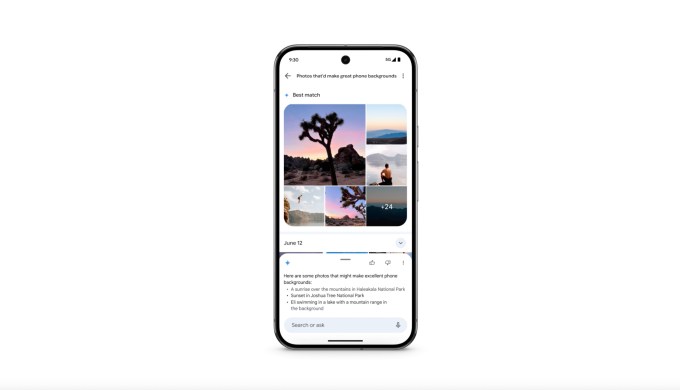 Google Photos une busca clássica e IA para acelerar resultados 3 Interface do Ask Photos exibindo resultados instantâneos e, abaixo, respostas da IA