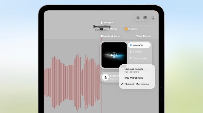 iPadOS 26: iPad mais parecido com um Mac 5 Utilização do iPad para gravação de áudio e vídeo com qualidade de estúdio