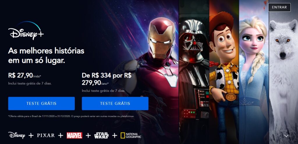 Disney+ aumenta preços no Brasil em julho; confira valores 4 Tabela de preços Disney Plus após reajuste em 2025, mostrando valores dos planos Padrão, Premium e plano com anúncios para assinantes do Brasil