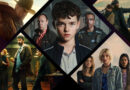 Montagem com os pôsteres das melhores novas séries Netflix 2025, incluindo Ransom Canyon, Dept Q, Adolescence, Toxic Town e American Primeval.