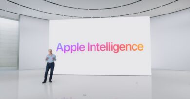 Apresentação Apple Intelligence na WWDC24: IA da Apple revoluciona aplicativos como Mensagens, Mail e Notas, integrando ferramentas gerativas de texto e imagem.
