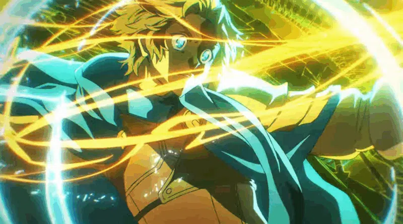 Imagem de The Rising of the Shield Hero Season 4 mostrando Naofumi e seu escudo, com visual atualizado, destaque para estreia da quarta temporada no verão 2025.