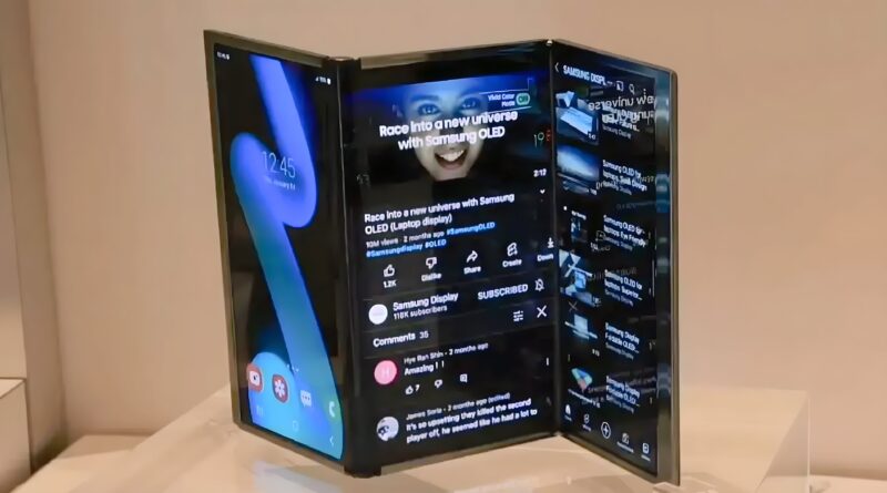 Samsung confirma lançamento de celular tri-dobrável ainda em 2025