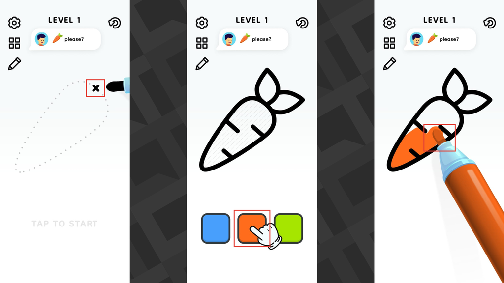 6 apps de colorir: tendência Boobie Goods e relaxamento 7 No aplicativo Color Page ASMR, você desenha e pinta objetos com sons agradáveis e relaxantes a cada toque