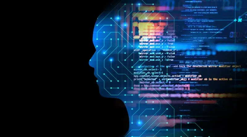 Equipe de IA desenvolvendo aplicações empresariais avançadas, representando o avanço da LangChain no setor de infraestrutura de IA e o impacto do novo investimento da IVP.