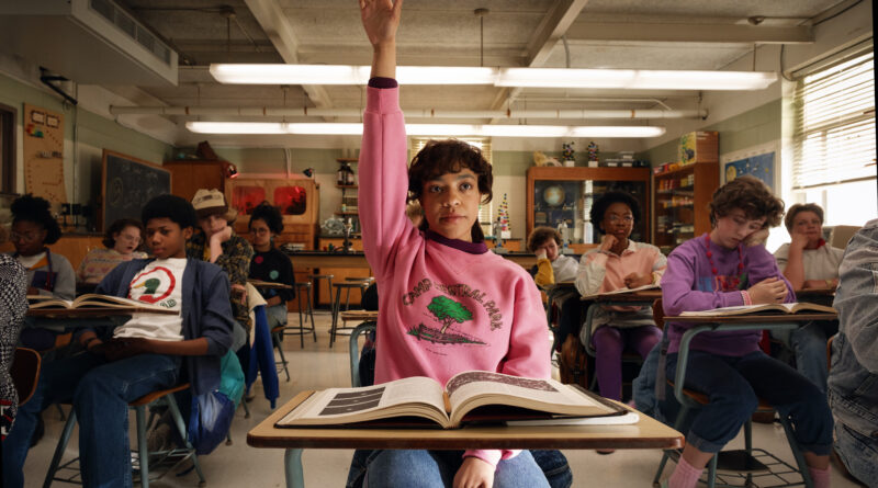 Priah Ferguson como Erica Sinclair em Stranger Things. Crédito: Andrew Cooper/Netflix © 2025
