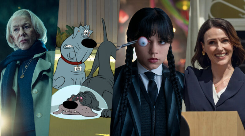 Montagem dos maiores lançamentos originais da Netflix previstos para agosto de 2025, como Wednesday, Fixed, Hostage e The Thursday Murder Club.
