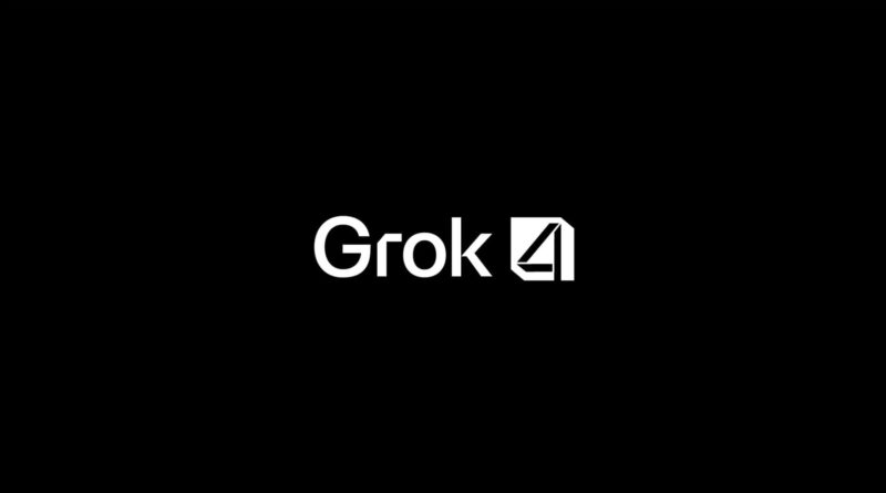 Grok 4 em destaque durante evento de lançamento da xAI