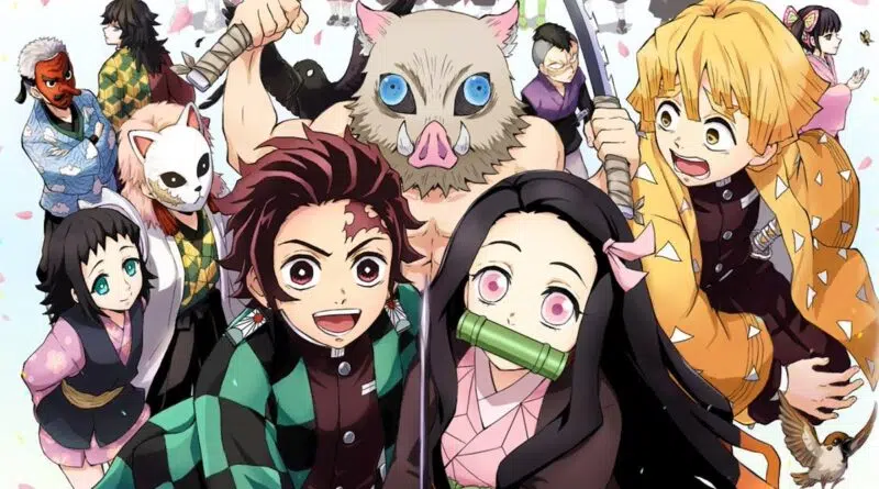 imagem de Demon Slayer. Demon Slayer Kimetsu no Yaiba recorde mundial de vendas de mangá 2025.