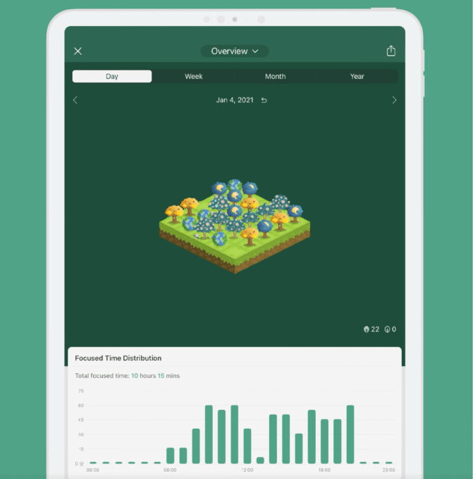 Melhores apps para iPad: produtividade turbinada 12 Árvore virtual crescendo no app Forest