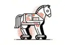 Hackers usam repositórios GitHub para enviar malwares como Amadey e burlar sistemas de segurança. Imagem: exemplo de trojan em ação.