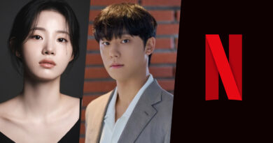 Grand Galaxy Hotel Netflix K Drama Previews. Imagem promocional com os protagonistas Lee Do Hyun e Shin Shi Ah no novo drama da Netflix, Grand Galaxy Hotel.