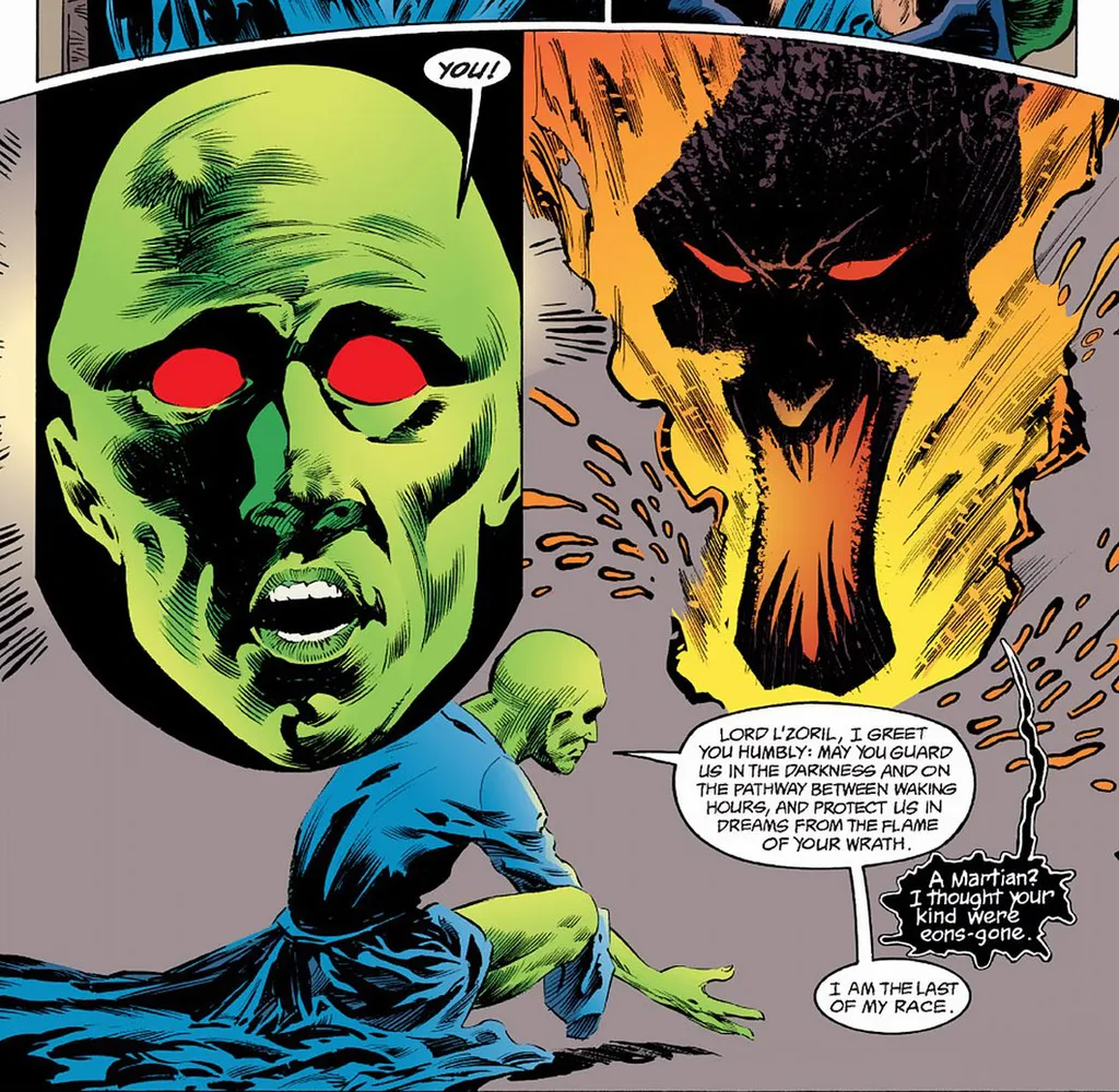 Sandman: Como o Mestre dos Sonhos se conecta com Batman e a DC 19 Para os marcianos, Morpheus aparece na forma de Lorde L'Zoril (Imagem: Reprodução/DC Comics)