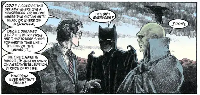 Sandman: Como o Mestre dos Sonhos se conecta com Batman e a DC 25 Alguns dos medalhões da DC se reuniram para dar adeus ao Sonho (Imagem: Reprodução/DC Comics)