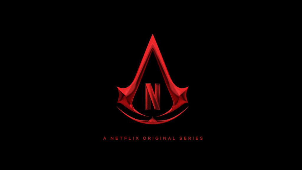 Série live-action Assassin's Creed: Logo oficial da série Assassin's Creed Netflix, adaptação do jogo para plataforma de streaming