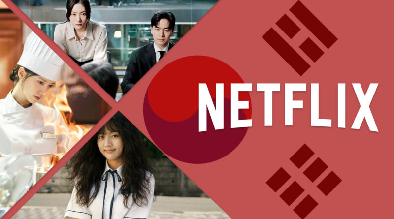 Imagem promocional dos K-dramas na Netflix em agosto de 2025