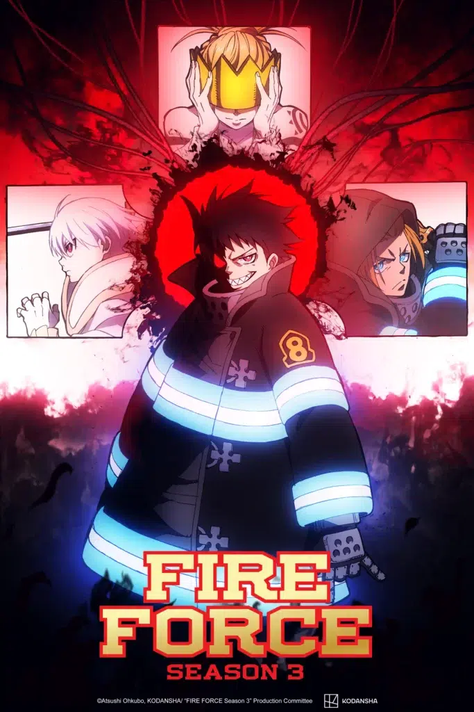 Fire Force 3: teaser do parte 2 e final em 2026 3 Fire Force temporada 3 teaser do cour 2 visual oficial janeiro 2026