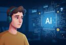 Desenvolvedores usam IA mais, mas confiam menos em 2025 – desenvolvedores sentados em frente a computadores com gráficos e linhas de código