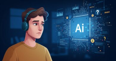 Desenvolvedores usam IA mais, mas confiam menos em 2025 – desenvolvedores sentados em frente a computadores com gráficos e linhas de código