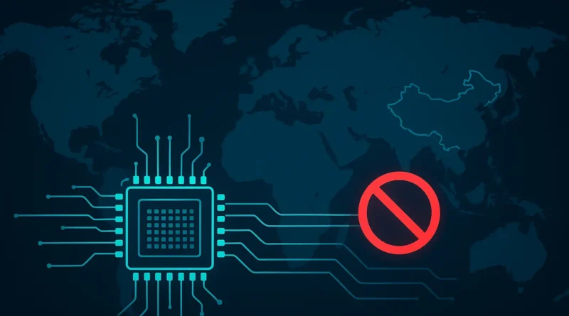 Placa de servidor com chips avançados de IA sendo monitorados por rastreadores ocultos em remessas dos EUA para China