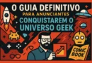 Equipe criativa em um ambiente de trabalho moderno e colaborativo, discutindo ideias em frente a um monitor com gráficos e personagens