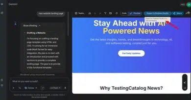 Google testa exportação do Gemini Canvas para Firebase Studio em prototipagem