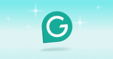 Logo do Grammarly sobre fundo claro, destacando nova fase da empresa com integração de IA e design moderno