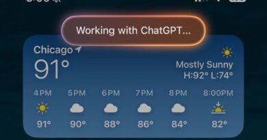 Apple integra GPT-5 ao iOS e macOS na atualização de 2025 4 Interface do iOS exibindo 'Trabalhando com ChatGPT' – integração GPT-5 Apple.